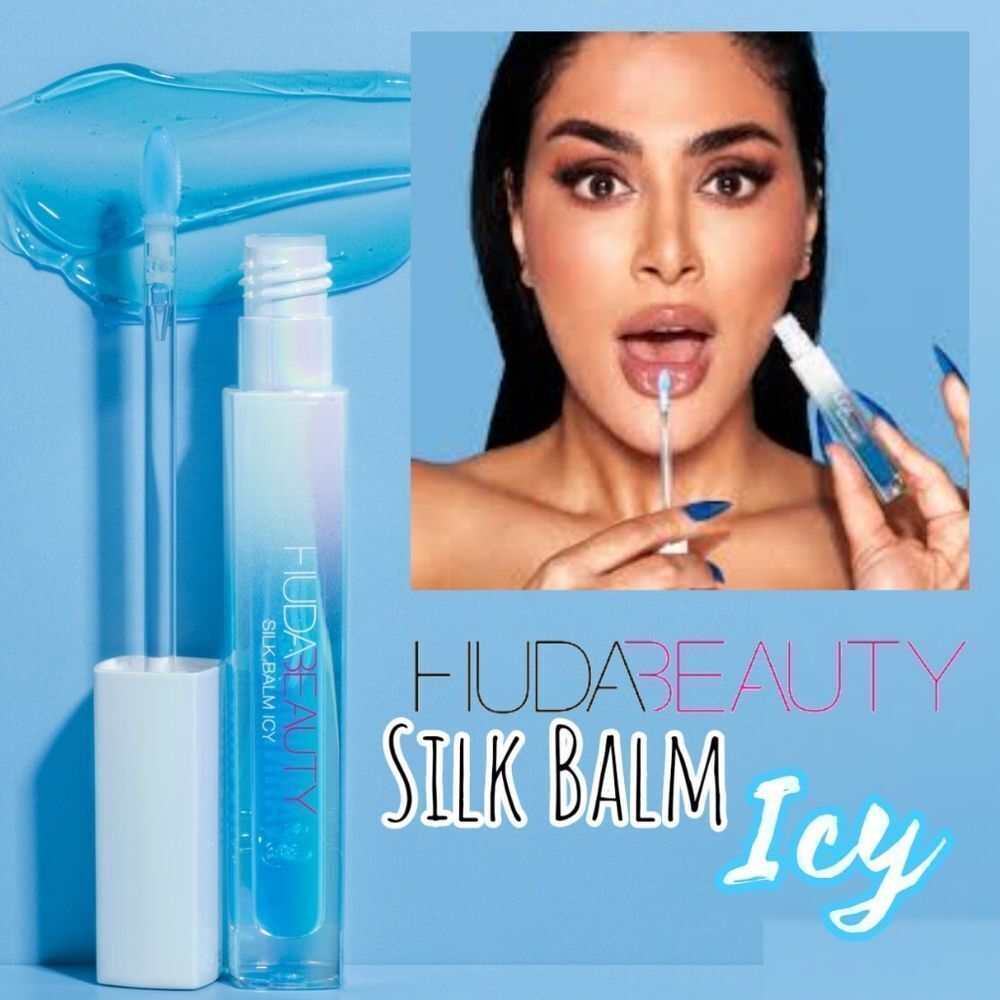 Huda Beauty ICY Plumping Silk Lip Balm (Cool Toned Blue)